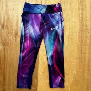 NIKE RUNNING DRI FIT Women’s Compression Low Rise Yoga Gym Leggings sz S